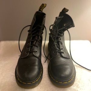 Dr. Martens leather lace up boots